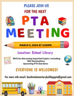 PTA Meeting Flyer